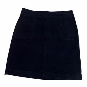 Talbots Women's Size 12 Blue Corduroy Skirt Pockets